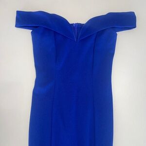 Off Shoulder Mermaid Royal Blue/Cobalt Formal Dress/Gown - size small